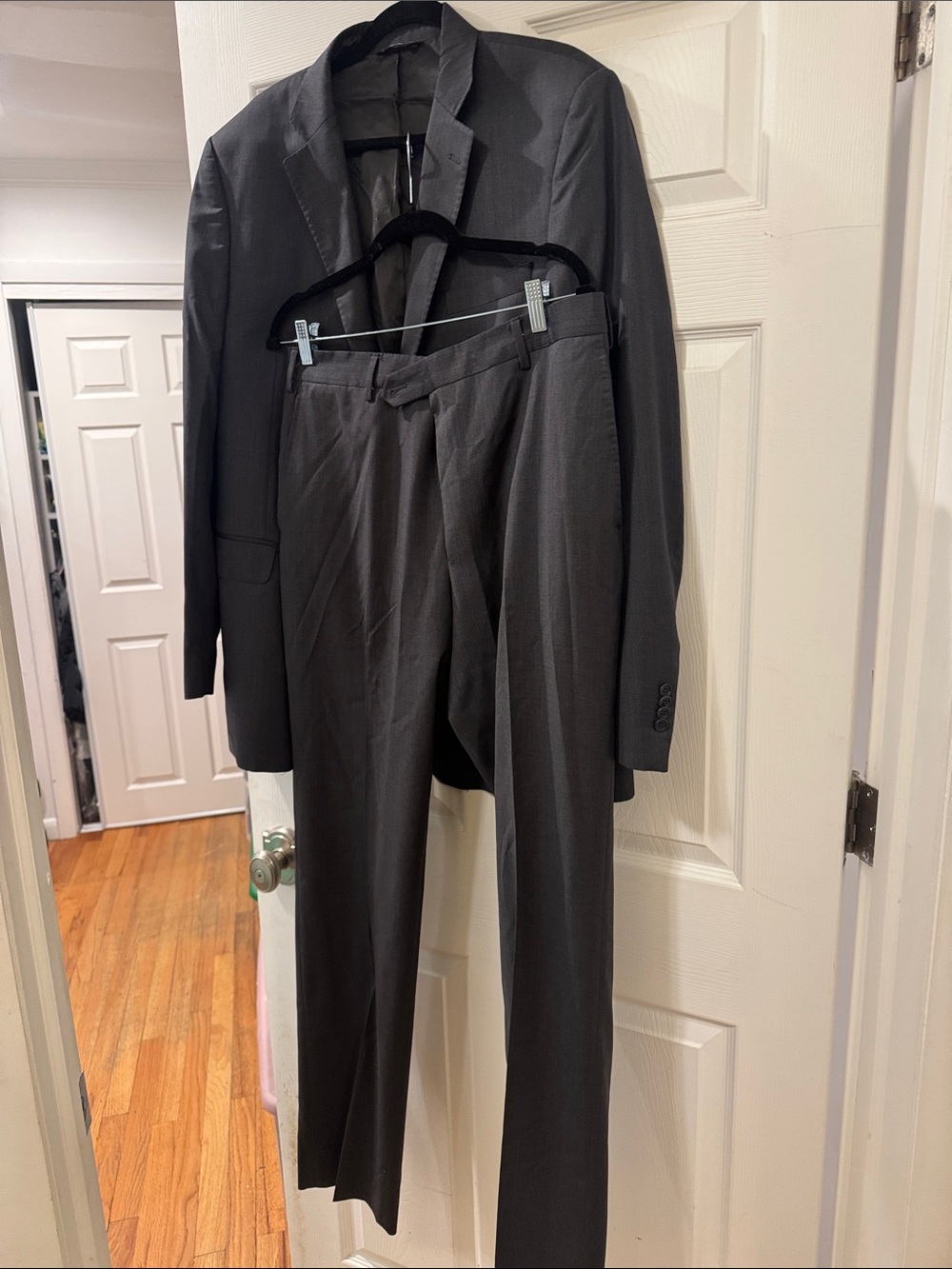 Saks Fifth Avenue Men's Charcoal Gray Suit Jacket & Pants